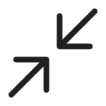 Arrow Minimize SVG Icon